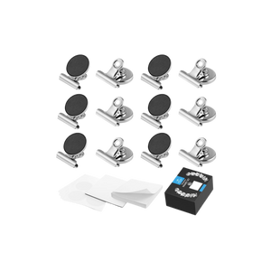 Magnetic Clips for Refrigerator with Notepad (Set of 12) by Zulay Kitchen