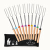 Marshmallow Roasting Sticks (32 Inch)-10 Pack Assorted by Zulay Kitchen