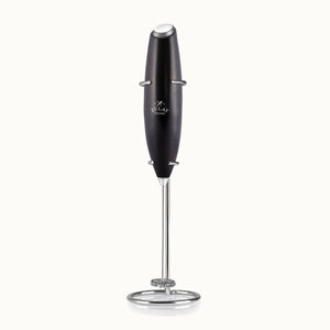Milk Frother OG With Stand-Metallic Black by Zulay Kitchen