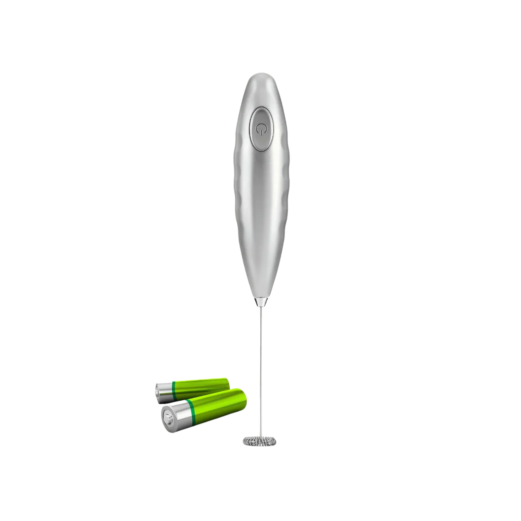 Milk Boss Milk Frother Battery-Operated-Silver by Zulay Kitchen