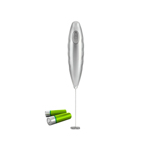 Milk Boss Milk Frother Battery-Operated-Silver by Zulay Kitchen