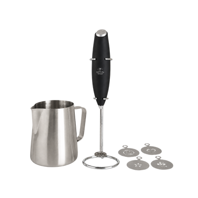 Complete Milk Frother Set - Black by Zulay Kitchen