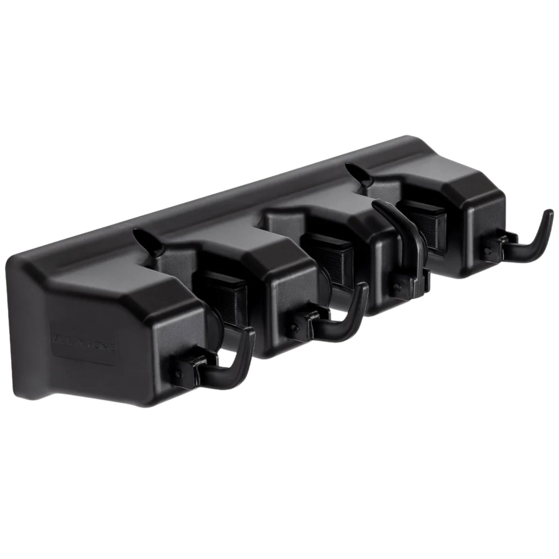 Mop and Broom Organizer Wall Mount - 3 Slots Black by Zulay Kitchen