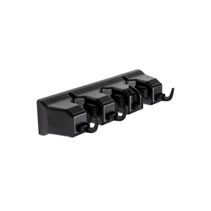 Mop and Broom Organizer Wall Mount - 3 Slots Black by Zulay Kitchen