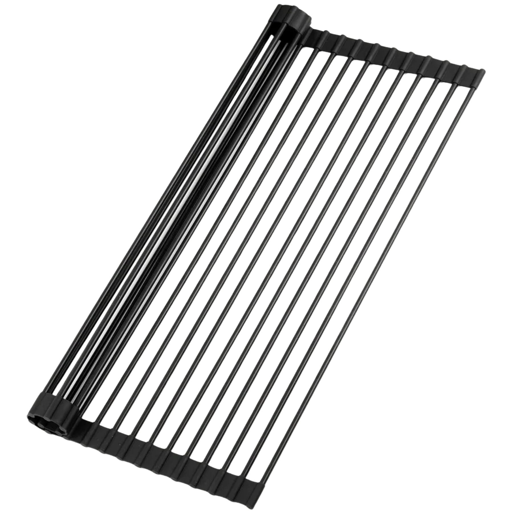 Multipurpose Roll-Up Sink Drying Rack 20.5" - Black by Zulay Kitchen