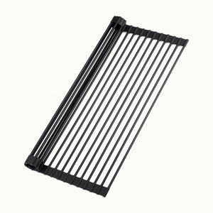 Multipurpose Roll-Up Sink Drying Rack 20.5" - Black by Zulay Kitchen