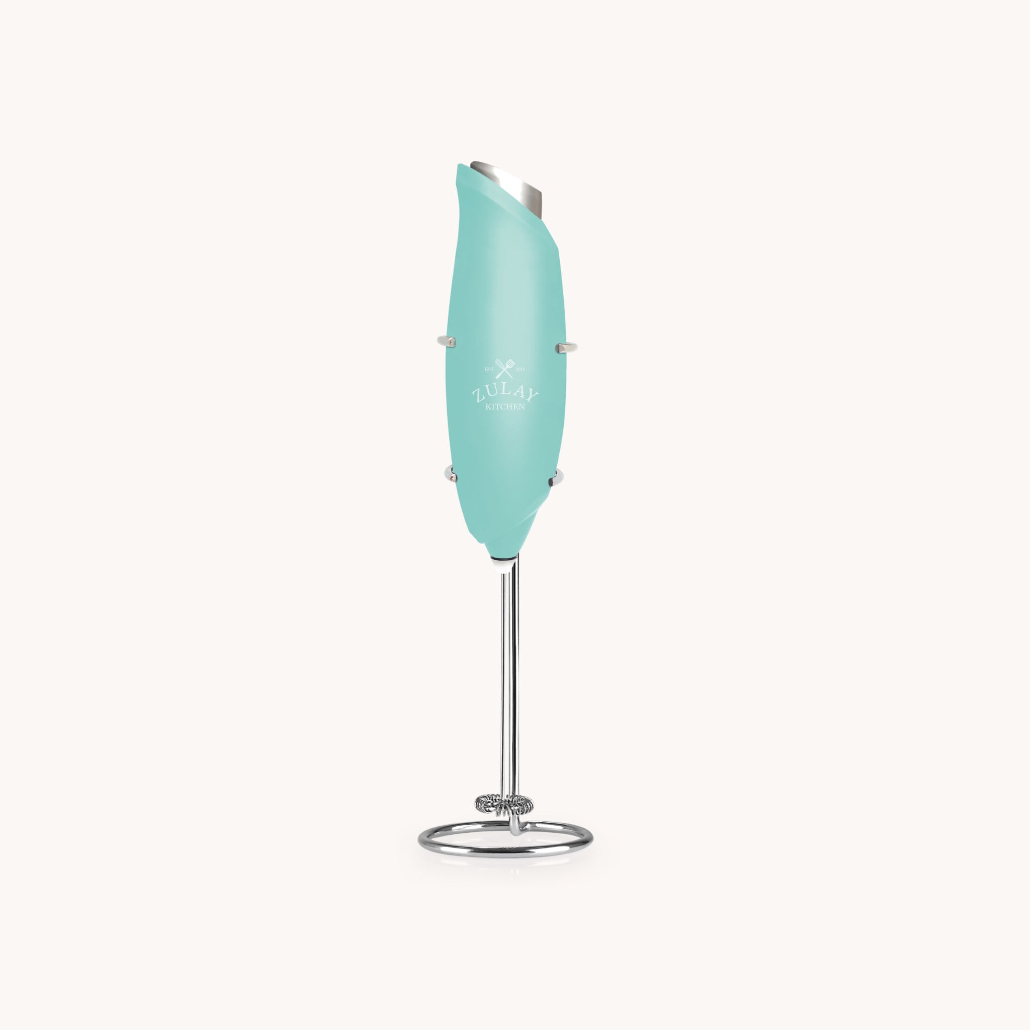 One Touch Milk Frother - Aqua by Zulay Kitchen