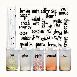 Pantry Labels for Containers - 157 labels by Zulay Kitchen