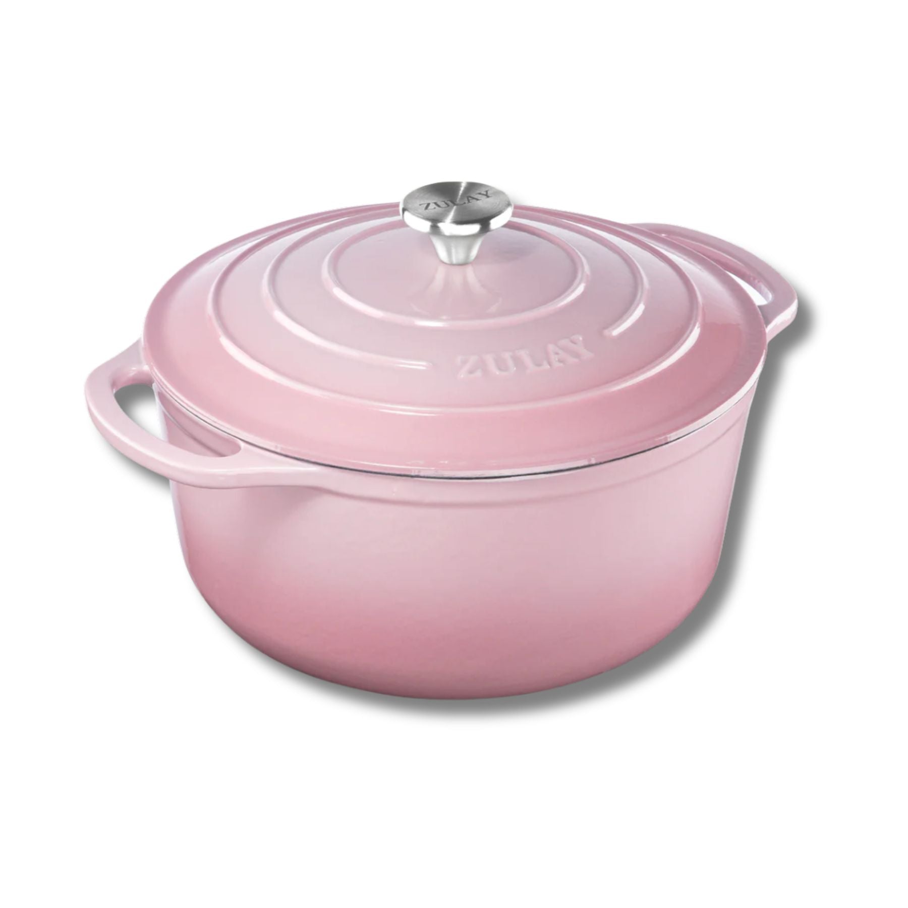Cast Iron Dutch Oven - Petal - 5 quart by Zulay Kitchen