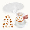 Plastic Stencils for Latte Art 16 Pack by Zulay Kitchen