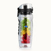 Portable Water Bottle with Fruit Infuser - Black by Zulay Kitchen