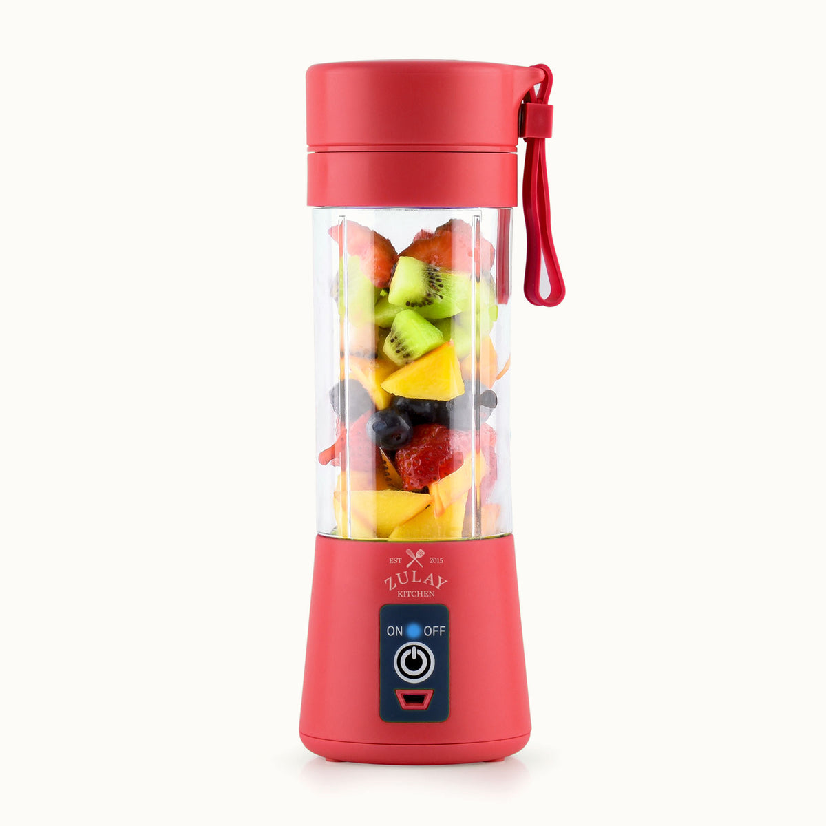 Portable Blender - USB Rechargeable-Red by Zulay Kitchen