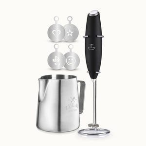 Zulay Kitchen Premium Latte Art Kit Black