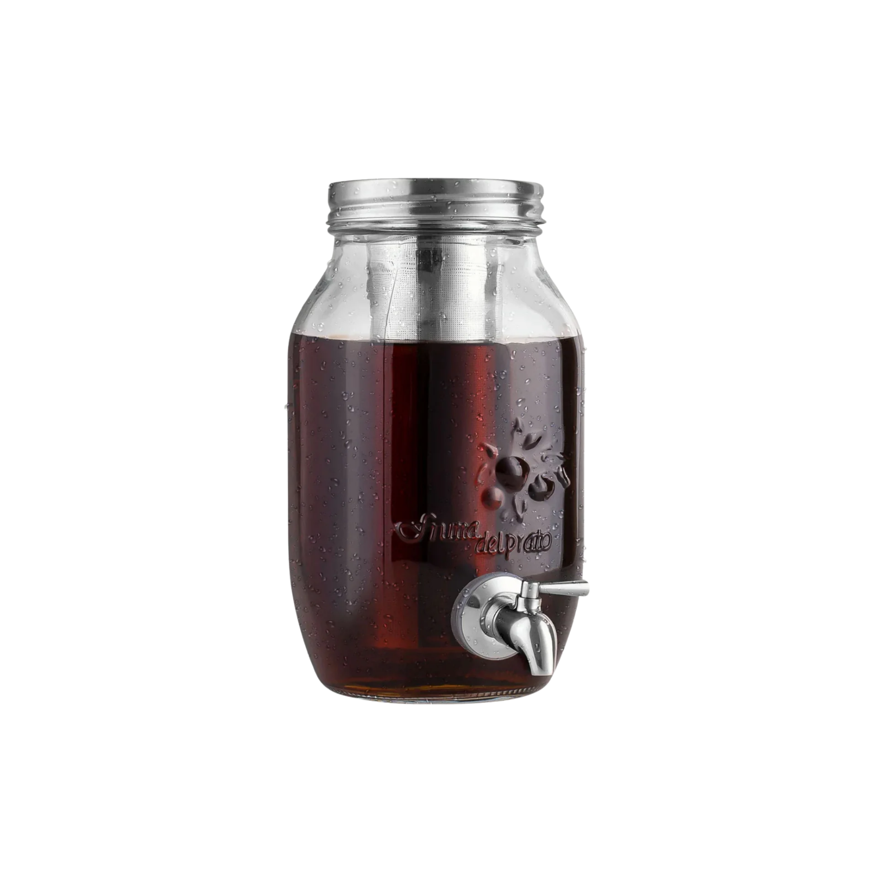 Cold Brew Coffee Maker - 1.5 Liter Cold Brew Jug - Silver by Zulay Kitchen