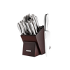 Stainless Steel Kitchen Knife Set 18pc Dark Brown by Zulay Kitchen