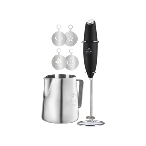 Zulay Kitchen Premium Latte Art Kit Black