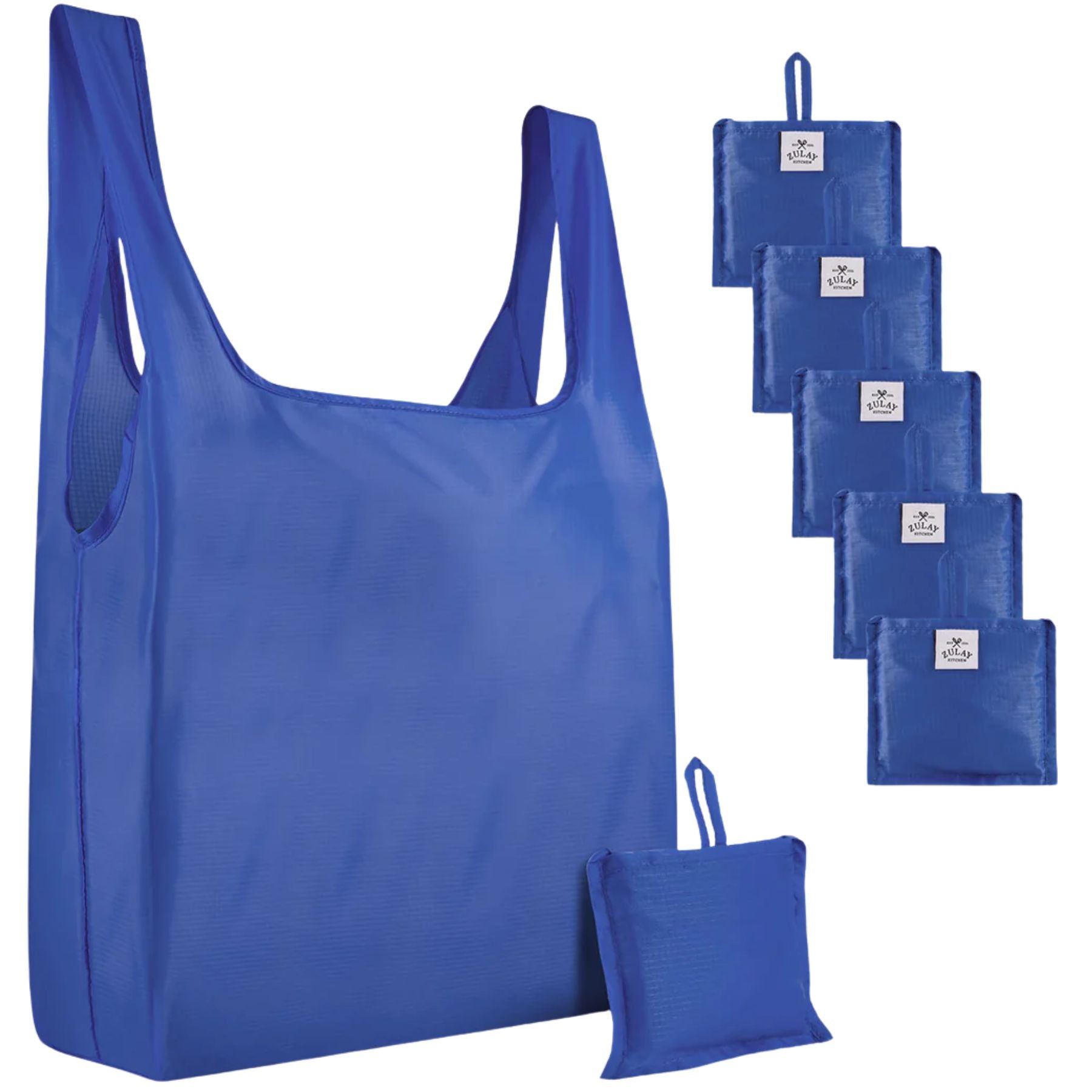 Reusable Grocery Bags - 5 Pack Blue by Zulay Kitchen