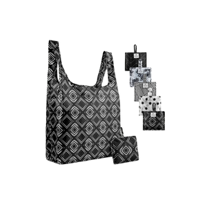 Reusable Grocery Bags - 5 Pack	Black and White Patterns by Zulay Kitchen