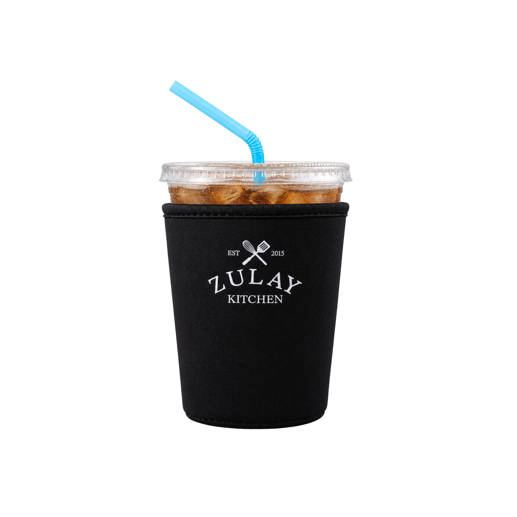 Reusable Iced Coffee Sleeve Black by Zulay Kitchen
