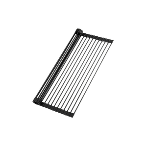Multipurpose Roll-Up Sink Drying Rack 20.5" - Black by Zulay Kitchen
