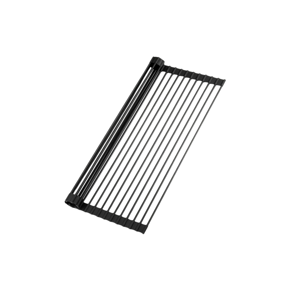 Multipurpose Roll-Up Sink Drying Rack 20.5" - Black by Zulay Kitchen