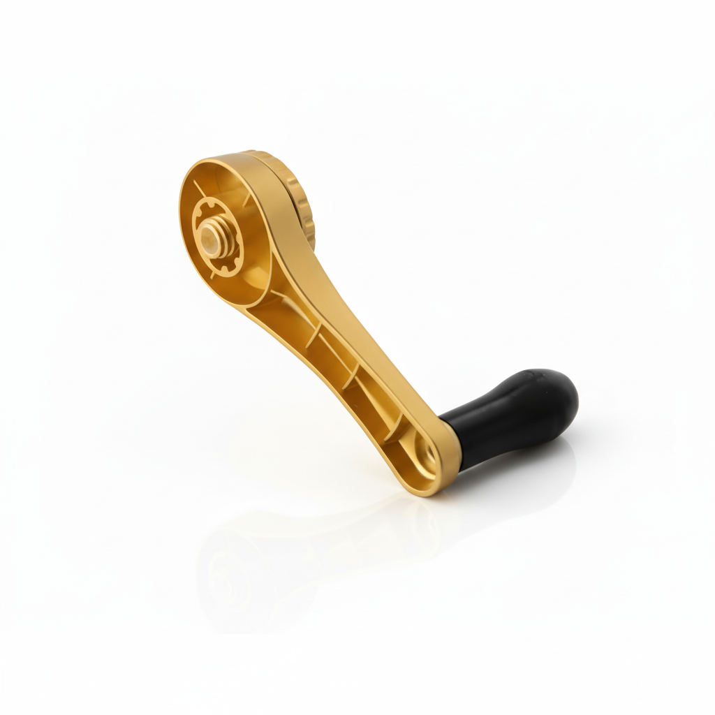 Rotary Cheese Grater 5 Blade Handle (Black and Gold) - Replacement Part - Zulay Kitchen 