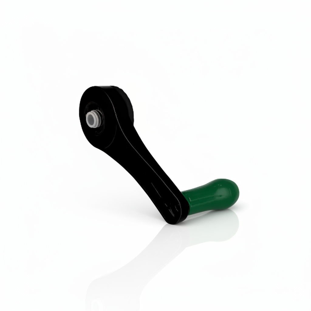 Rotary Cheese Grater 5 Blade Handle (Black and Green) - Replacement Part - Zulay Kitchen 