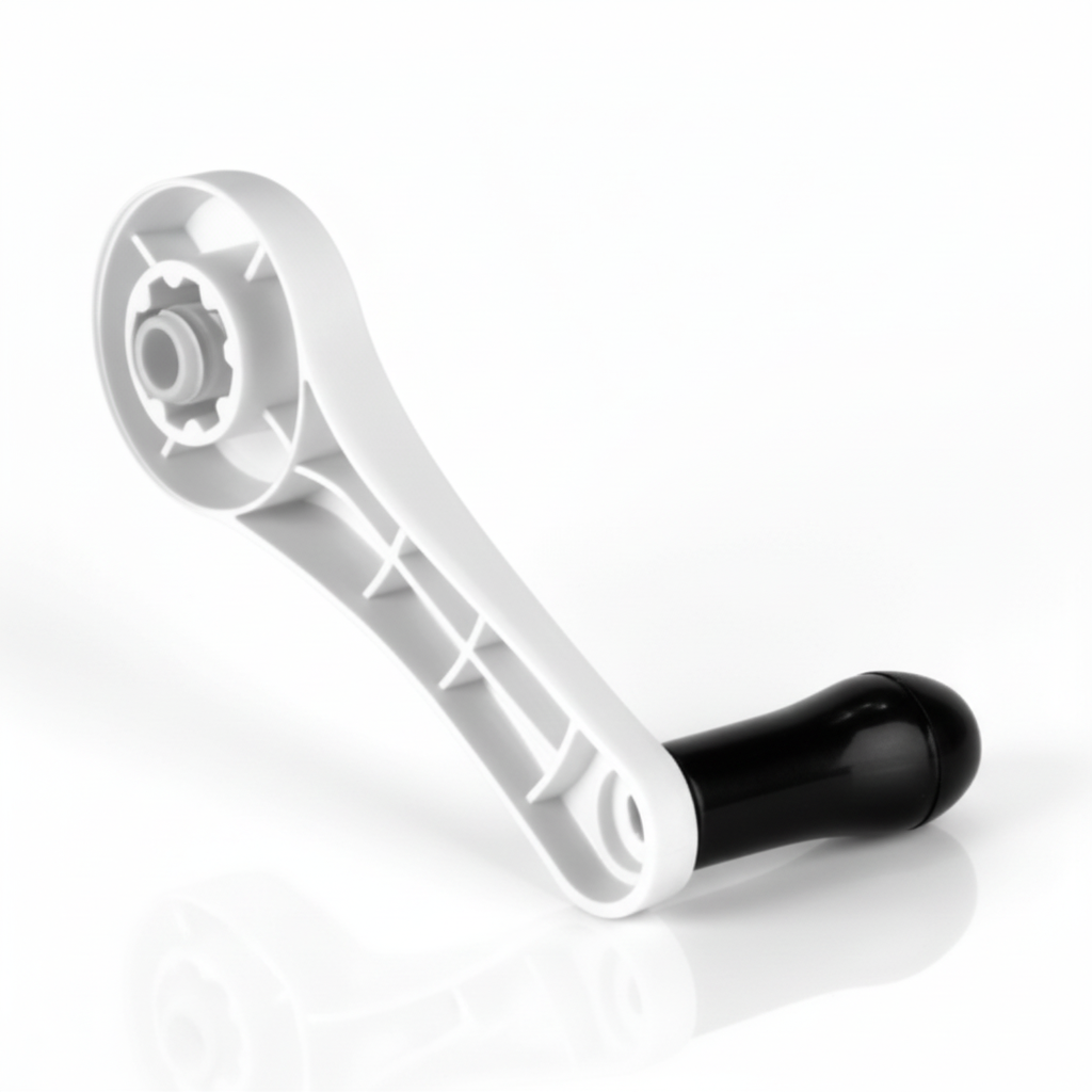 Rotary Cheese Grater 5 Blade Handle (White and Black) - Replacement Part - Zulay Kitchen 