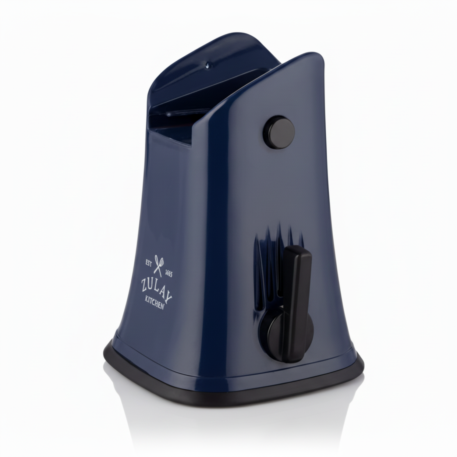 Rotary Cheese Grater 5 Blades - Base (Black and Blue/Crystal Sapphire) - Replacement Part - Zulay Kitchen 