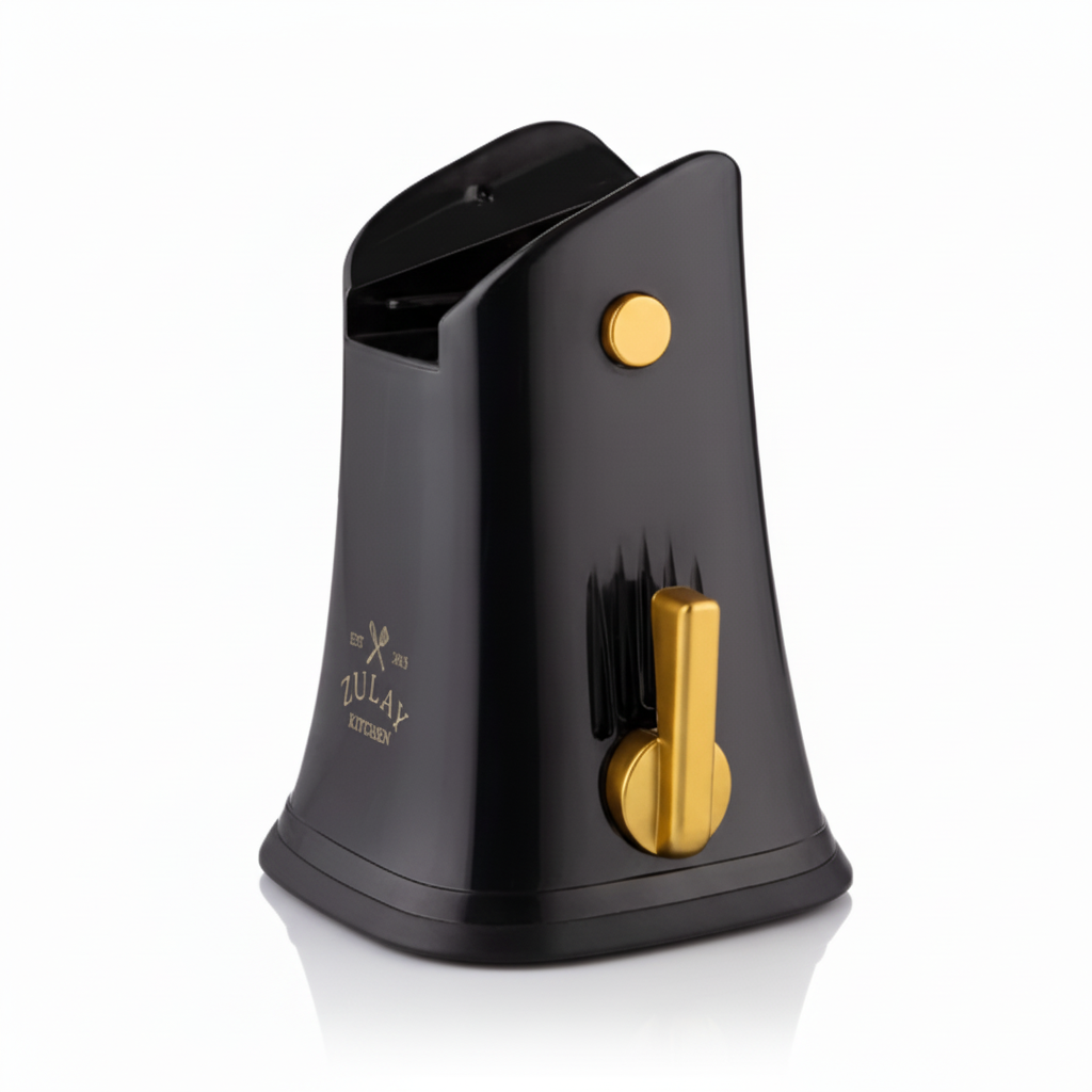 Rotary Cheese Grater 5 Blades - Base (Black and Gold) - Replacement Part - Zulay Kitchen