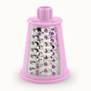 Rotary Cheese Grater 5 Blades - Coarse Shredding Blade (Pink) - Replacement Part - Zulay Kitchen 