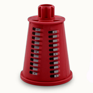 Rotary Cheese Grater 5 Blade Coarse Julienne Blade Maroon