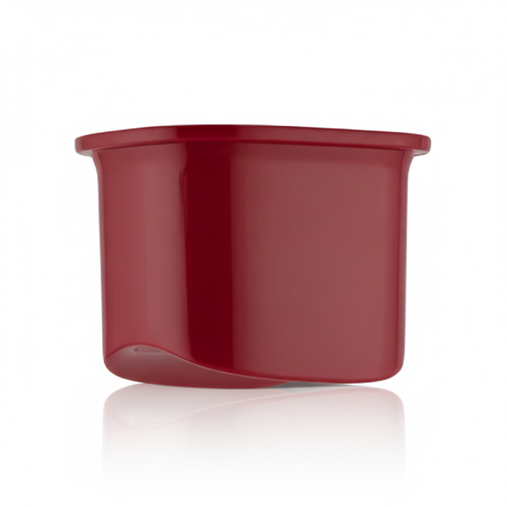 Rotary Cheese Grater with 5 Blades - Food Pusher (Deep Maroon) - Replacement Part - Zulay Kitchen 