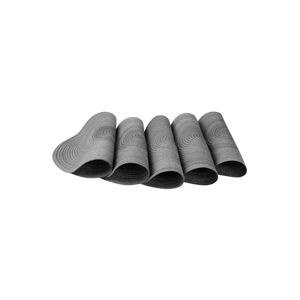 Round Braided Placemats - Set of 6 Gray by Zulay Kitchen