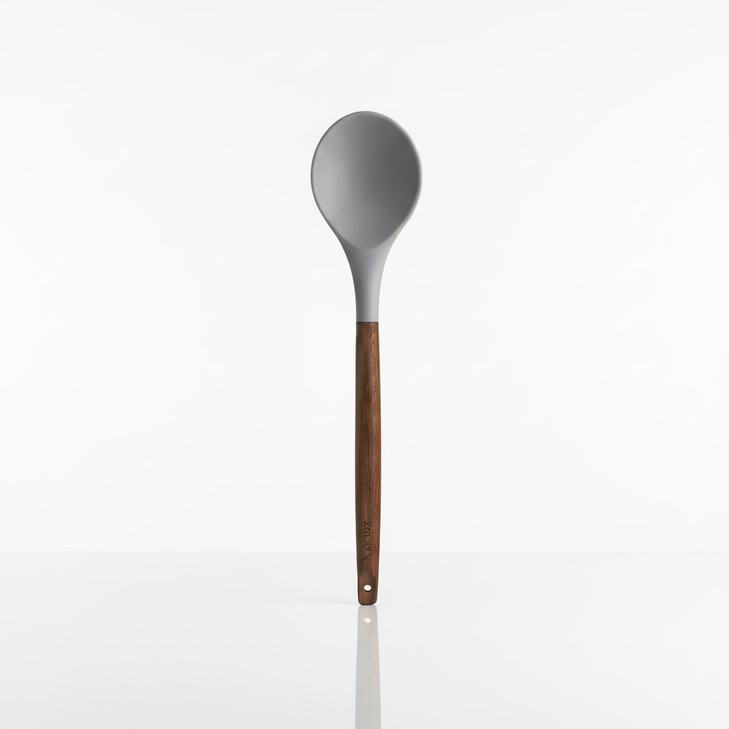 Serving Spoon Gray_Silicone-Utensils-Set-5-Piece-with-Acacia-Wood-Handles-Zulay-Kitchen