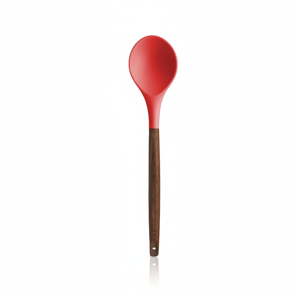 Serving Spoon_Red_Silicone-Utensils-Set-5-Piece-with-Acacia-Wood-Handles-Zulay-Kitchen