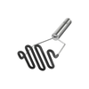 Silicone-Coated Potato Masher- Black by Zulay Kitchen