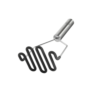 Silicone-Coated Potato Masher- Black by Zulay Kitchen