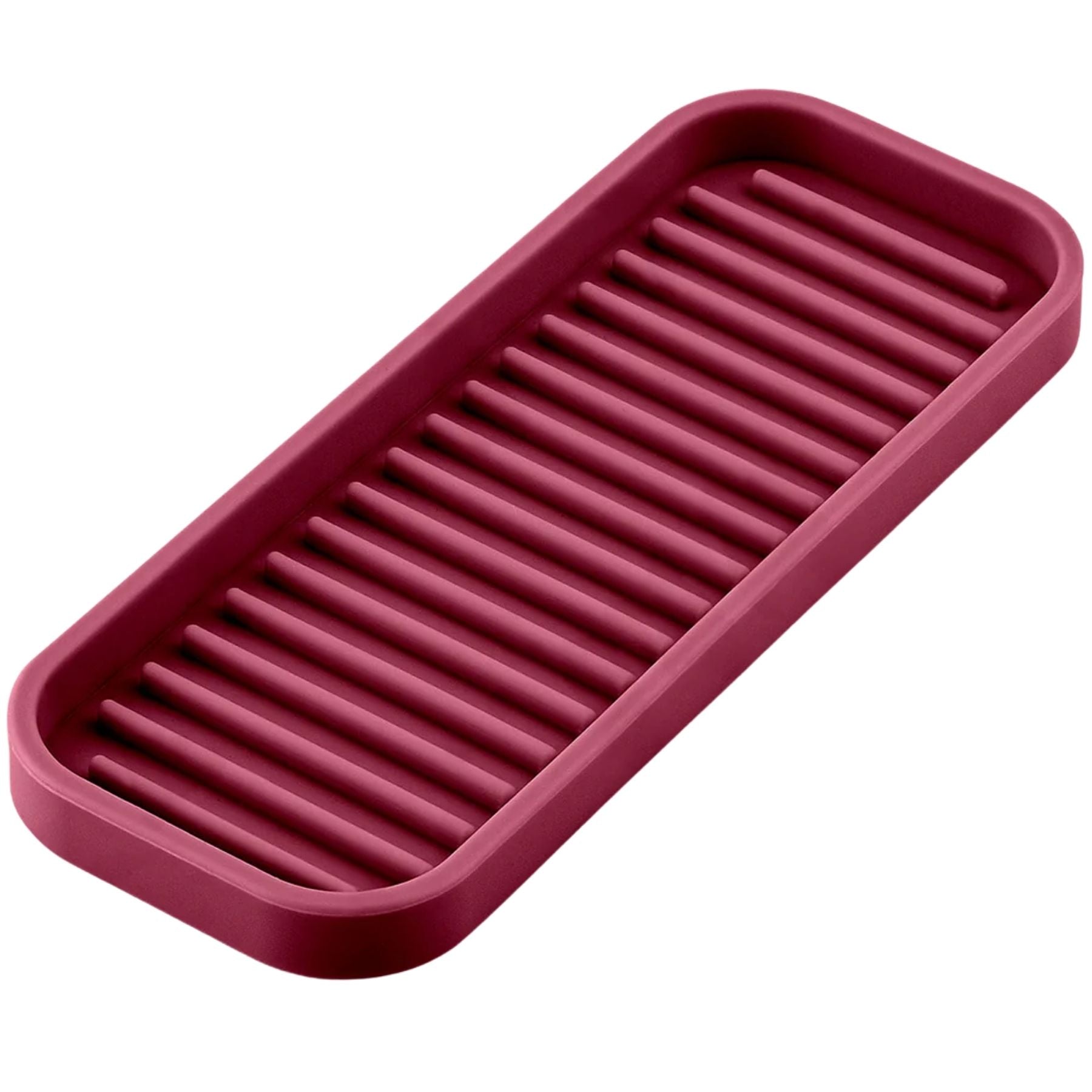 Silicone Multipurpose Tray Holder - Wine Red by Zulay Kitchen