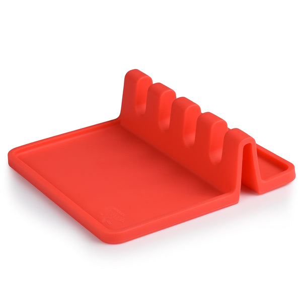 Silicone Spoon Rest-Bright Red by Zulay Kitchen
