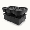 Silicone Square Ice Cube Mold and Ice Ball Mold (Set of 2)- Black by Zulay Kitchen