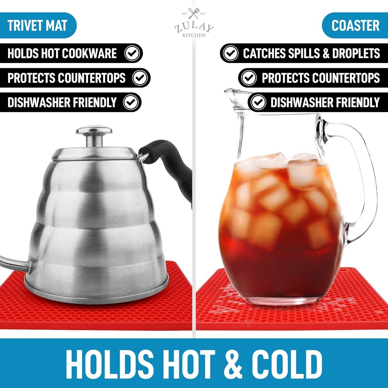 Trivets For Hot and Cold Dishes by Zulay Kitchen