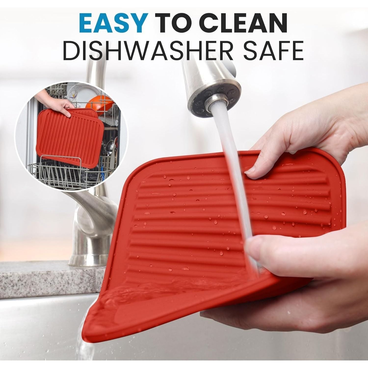 Easy to Clean & Maintain Silicone Trivets by Zulay Kitchen