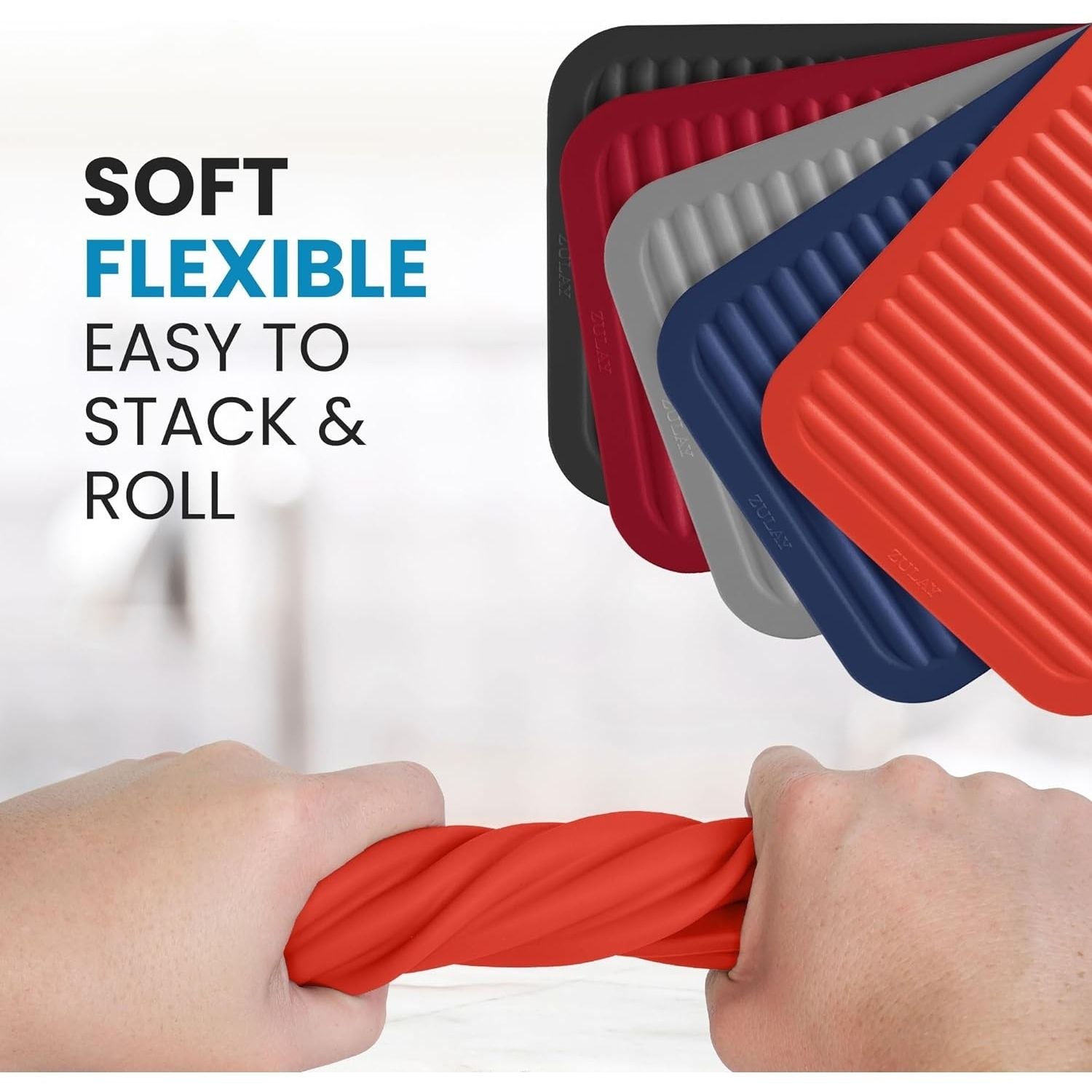 Durable Silicone Trivets by Zulay Kitchen