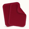 Silicone Trivets For Hot Pots and Pans (2 pack)-Red by Zulay Kitchen