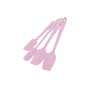 Food-Grade Silicone Rubber Spatula Set - 4-Piece	Pink by Zulay Kitchen