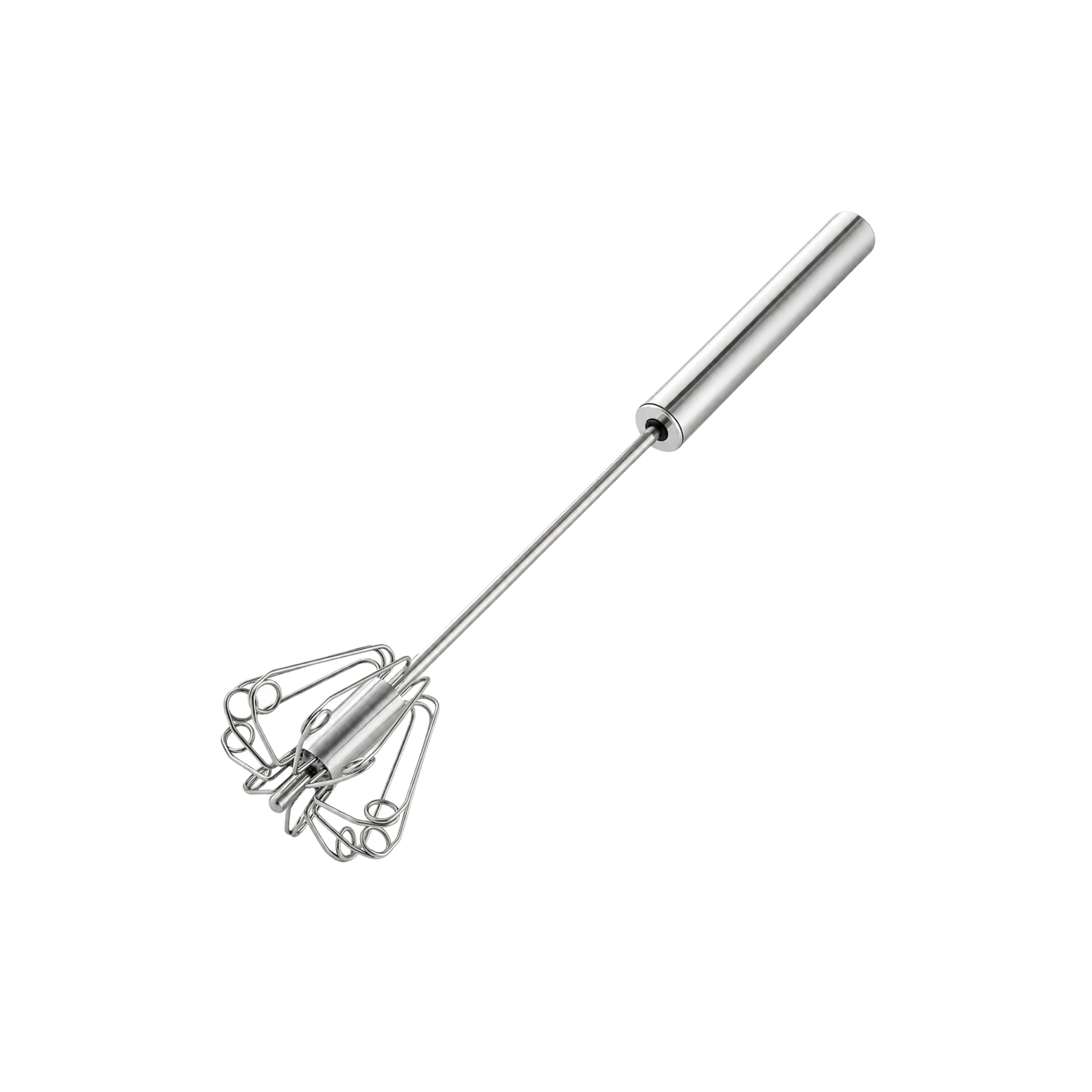 Egg Beater Push Whisk-Silver by Zulay Kitchen