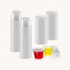 Clear Condiment Cups with Lids - 1 oz 50 Pack by Zulay Kitchen