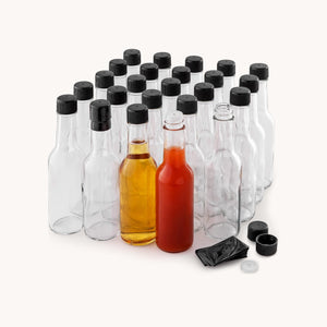 Simple Craft Hot Sauce Glass Bottles (5 oz) - 24 Piece by Zulay Kitchen