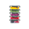Snap Lock Glass Food Containers by Zulay Kitchen